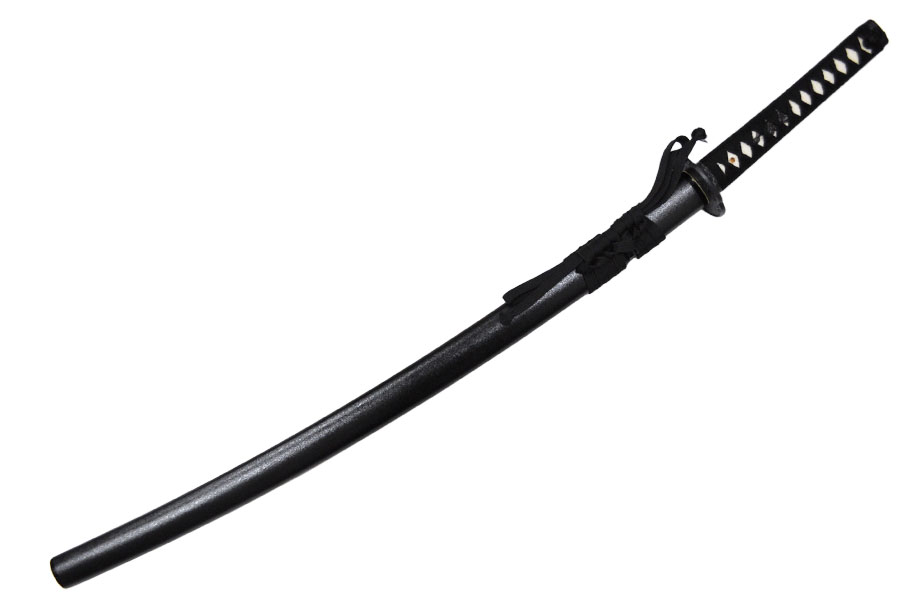 ベンチ 収納付 居合練習刀（いあいれんしゅうとう）黒石目 大刀◇居合