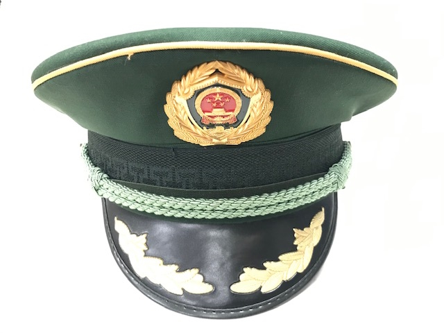 最終値下げ！［未使用］旧警察制帽・前章つき・紺・54cm［ポ